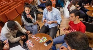 Orientation week , Game day ! We were organized boarding games for international students